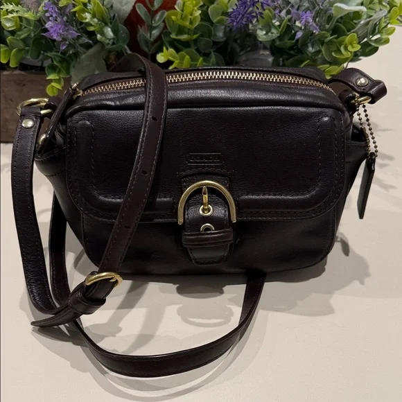 Vintage COACH Campbell Leather Camera Crossbody Bag - Picture 5 of 15